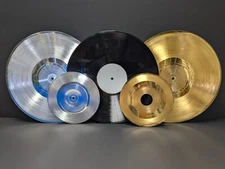 Gold and Platinum  12" LP & 7" Single Blank Plated Vinyl Records