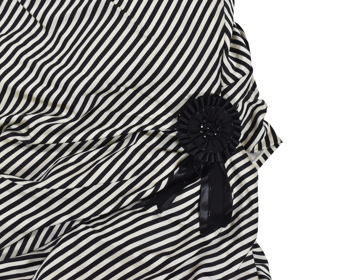 Ralph Lauren Purple Label Collection Black Silk Runway Dress Gown 