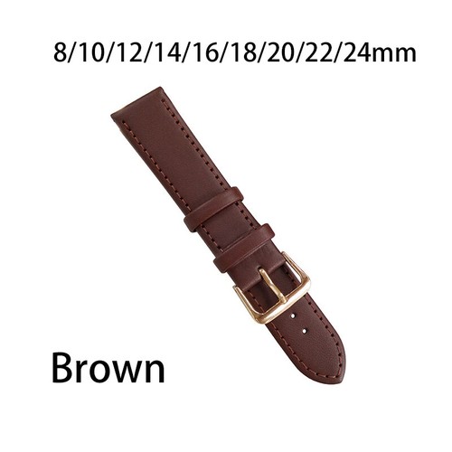 Universal PU Leather Strap Men Watch Straps Watch Accessories Watch Band. - Picture 21 of 28