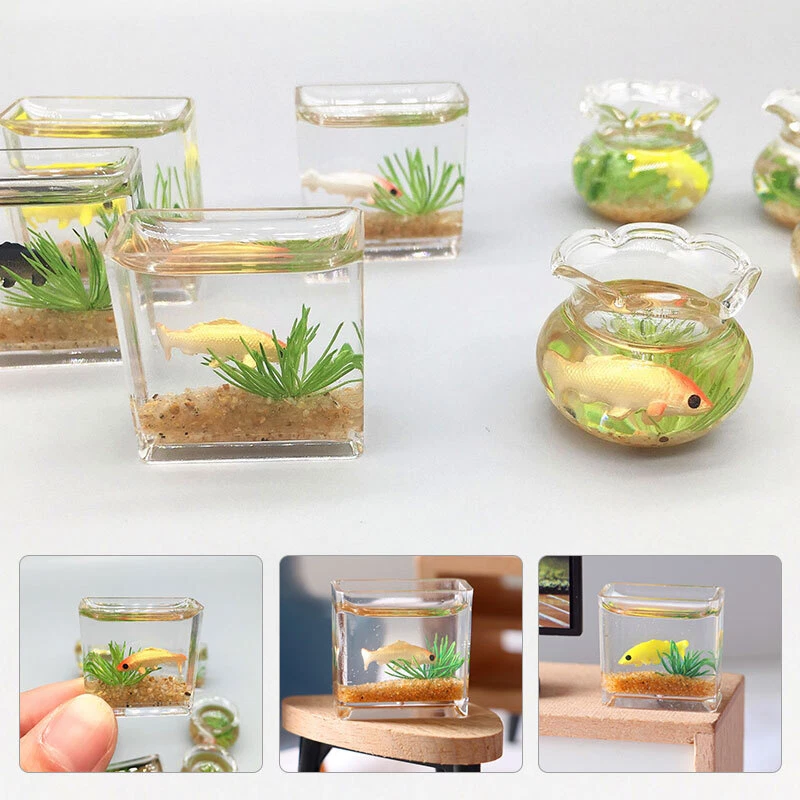 Mini aquarium decorations sales