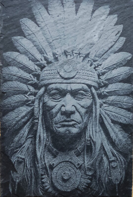 American Native - Schiefertafel graviert - Fotostyle