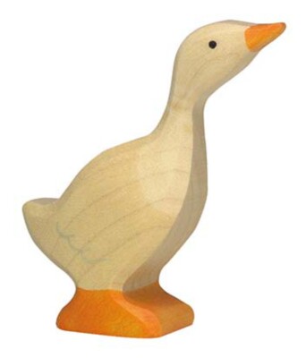 Holztiger 80029 Gans, klein Holzfigur bemalt