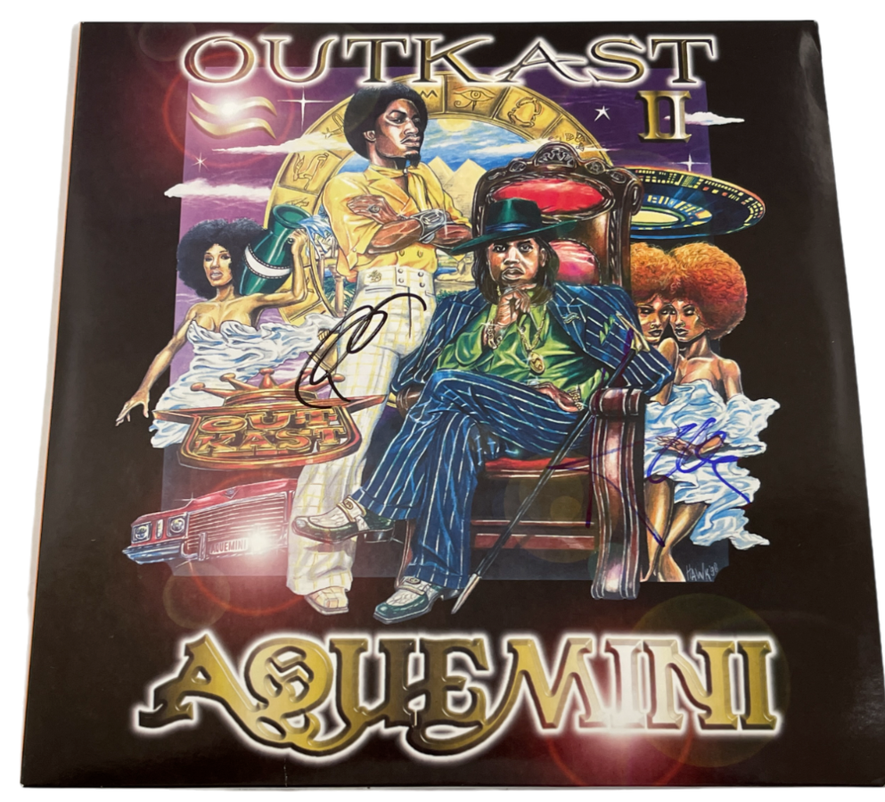 OutKast Signed Aquemini Album LP Vinyl Andre 3000 Big Boi