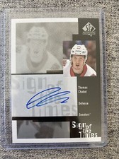 2020-21 SP Authentic Retro Thomas Chabot Autograph Sign Of The Times Senators