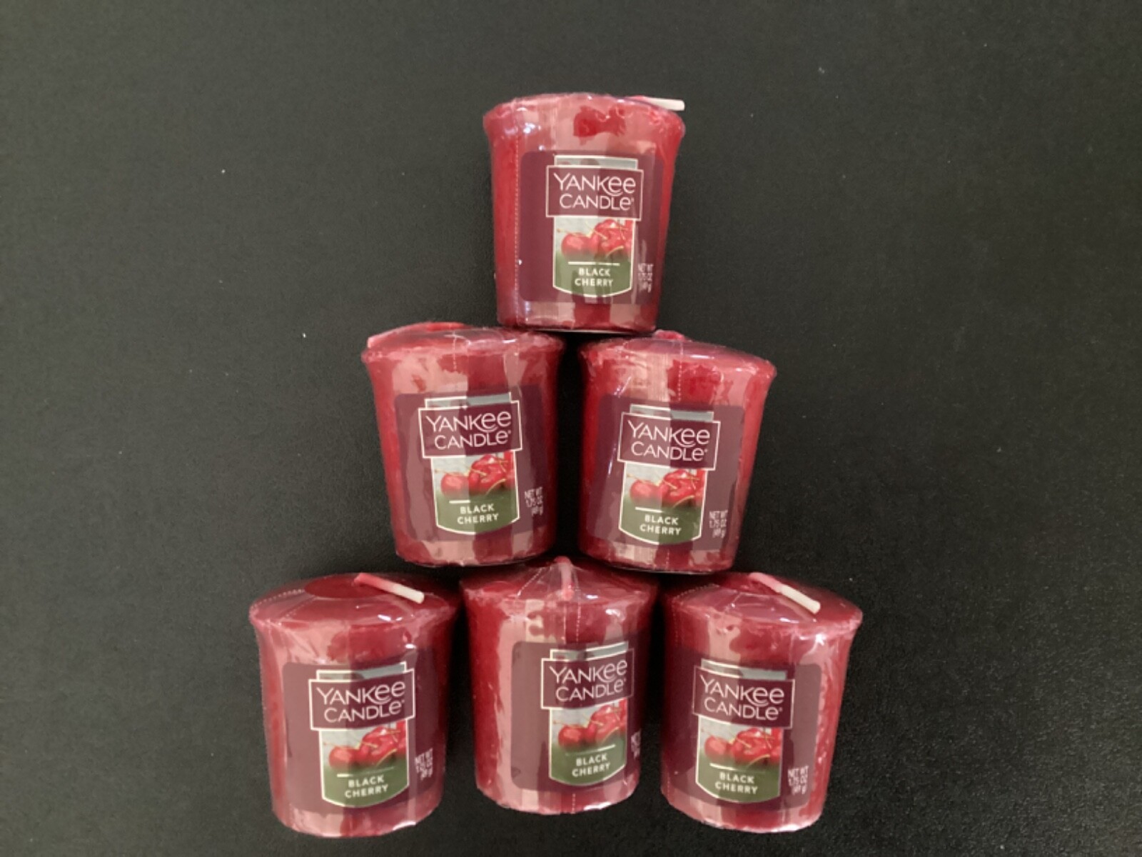 Yankee Candle Black Cherry Votives **Lot of 6** eBay