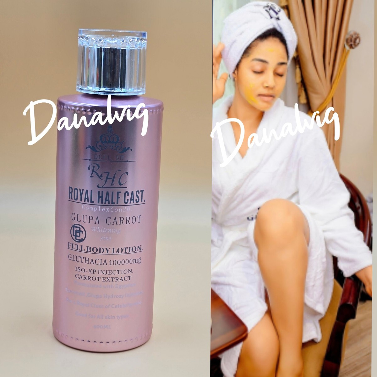RHC Royal H-C Glupa Carrot whitenezer 3in1 body lotion