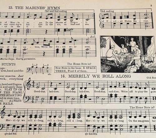 1938 Boy Music Piano Music Mary Bacon Mason Antique Music Instruction B82 - Picture 3 of 5