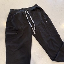 Black Figs Technical Collection Drawstring Scrub Pants-HW Yola Large