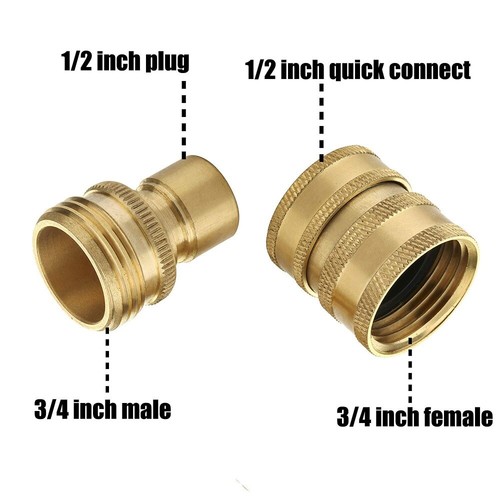8Stk Hochdruckreiniger Adapter Set 5000PSI M22 3/8 Zoll Schnellkupplung M22 14mm - Bild 5 von 9