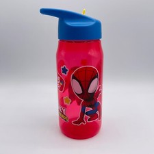 SPIDERMAN Water Bottle Sippy Cup Straw Marvel BPA-FREE Kid Drink AMAZING FRIENDS