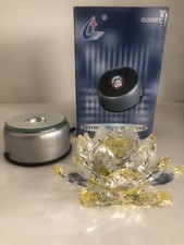 Crystal With Rotating LED Light Stand
