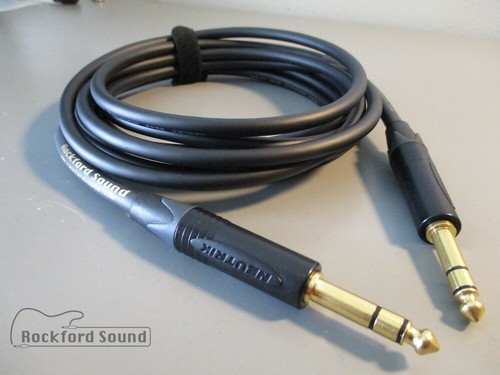 Mogami W2549 Neglex | 8 Fuß | Gold TRS auf TRS symmetrisches Patchkabel - Bild 1 von 4