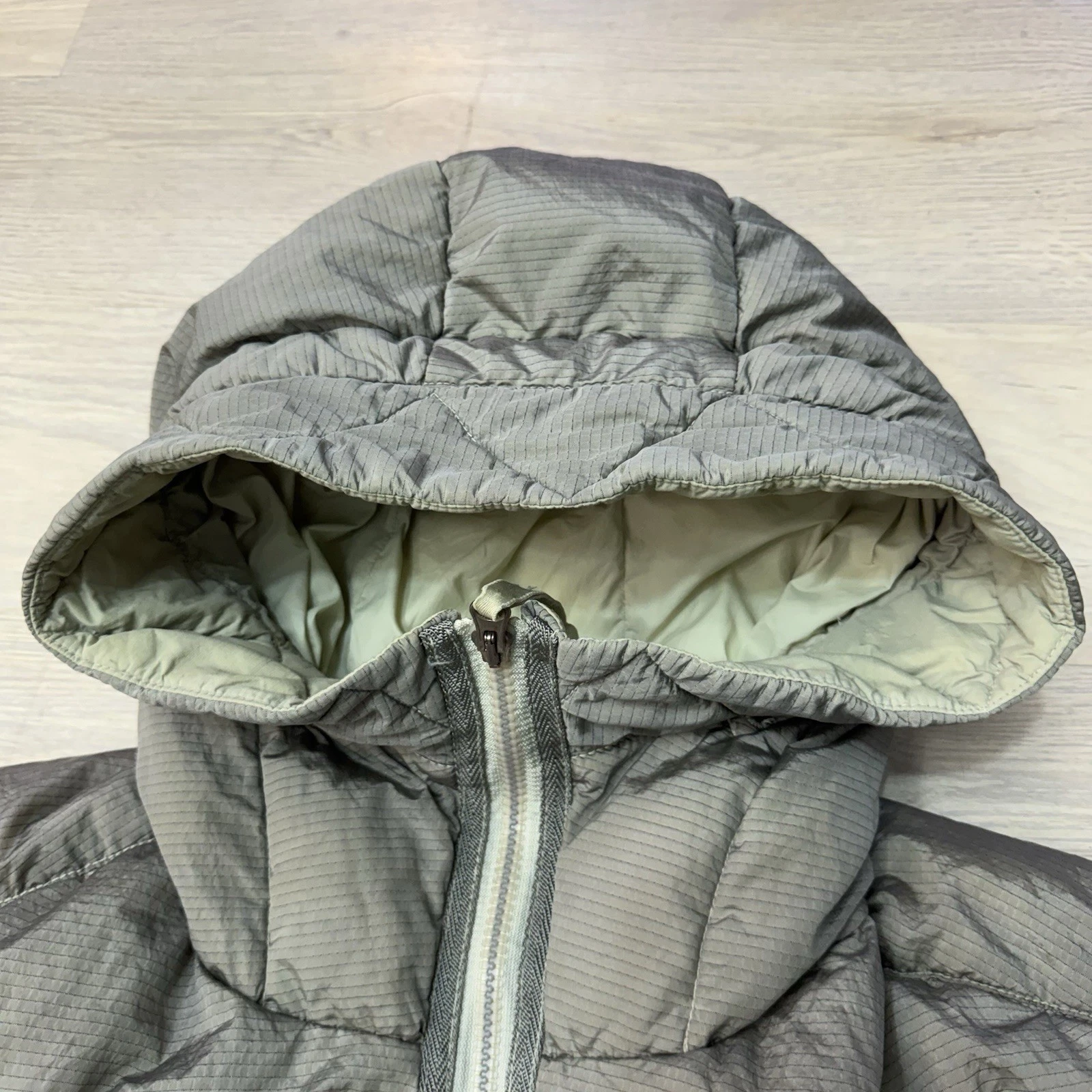 Stone Island Nylon Metal Watro Rip stop Down TC Green Graysh Sz M Jacket READ - product detail image 9