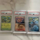 Pokémon 151 Poster Collection Set SEQUENTIAL PSA10 Bulbasuar Charmander Squirtle