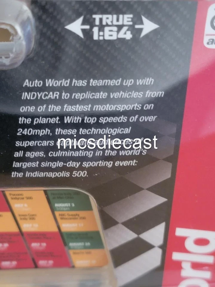 Raro Mundo Automático Ryan Hunter Reay 2014 #28 DHL United Honda ENVÍO GRATUITO 1:64 NUEVO EN PAQUETE Foto 2 de 4