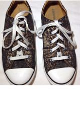 Junior Size 4 Gold Shimmering Converse All Star Shoes