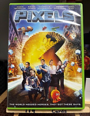 Sony Pictures Pixels (DVD, 2015) PG-13 Widescreen Action/Comedy 2.40:1