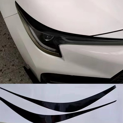 #ad #ad Black Front Headlight Eyebrow Eyelid Sticker Trim For Toyota Corolla 2019 2025 $16.99