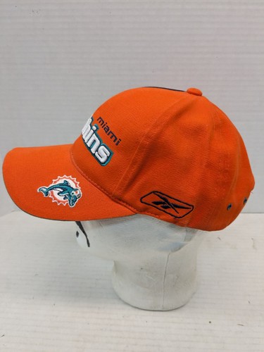 Miami Dolphins NFL Orange Pro Line Reebok Hat Cap Adjustable Size (H9) - Picture 4 of 10