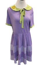 Scooby-Doo! Daphne Lavender Dress Halloween Costume Size XL New