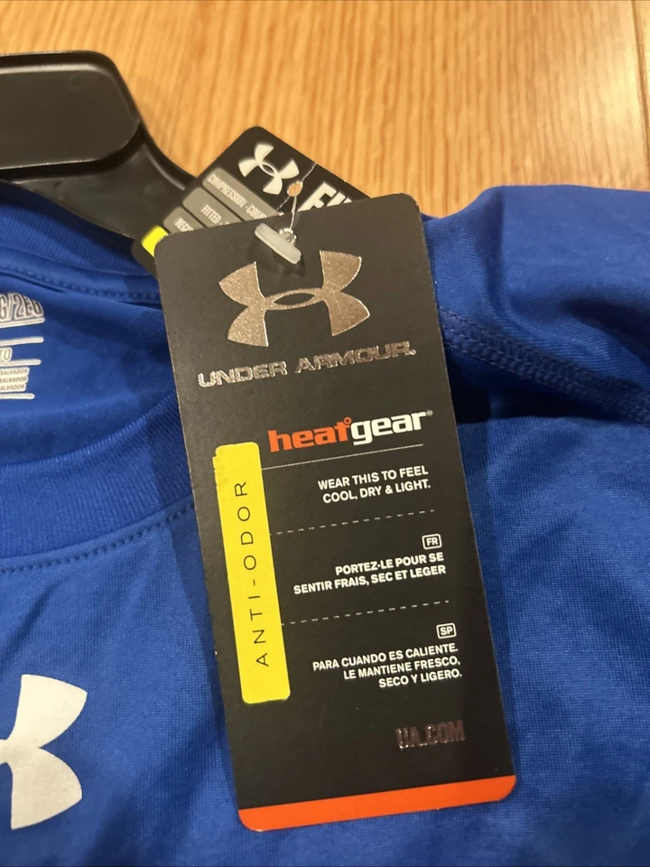 Under Armour MLB Chicago Cubs World Champs Tee Sz XXL UM0680 Blue NWT Men’s - Image 4 of 4