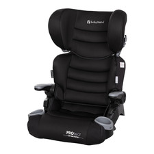 Protect 2-In-1 Folding Booster Seat, Midnight Black   Fold-Flat Travel-Ready Des