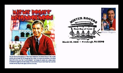 US COVER PANDA CACHET FIRST DAY OF ISSUE MISTER ROGERS PICTORIAL CANCEL