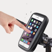 Motorcycle Bicycle Handlebar Mount Holder Waterproof Cell Mobile Phone Bag Case