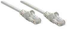 Image of Intellinet Network Patch Cable, Cat6, 10m, Grey, CCA, U/UTP, PVC, RJ45, Gold Pla