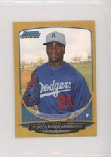 2013 Bowman Chrome Minis Gold Refractor 8/50 Onelki Garcia #266 n1u