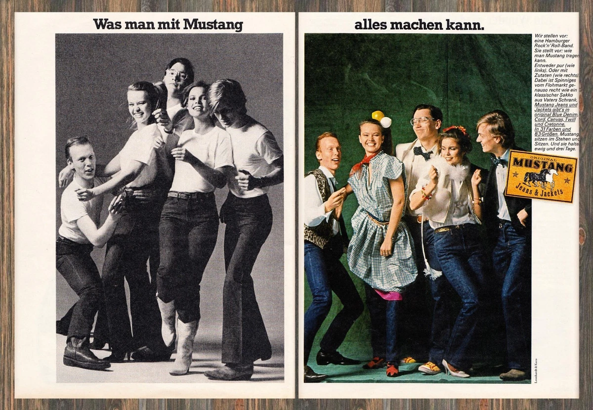 Mustang Jeans - Reklame Werbeanzeige Original-Werbung 1978