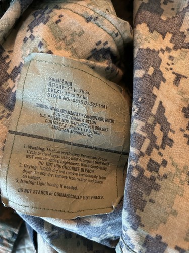 USMC Marines Woodland Marpat Digital Blouse Size Small Long Shirt Top - Picture 6 of 8