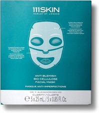111skin Anti Blemish Bio Cellulose Facial Treatment Mask 5 Count - new In...