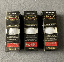 Spalding Top-Flite XL2000 Golf Balls Extra Long Distance 9 Balls Titanium Cover