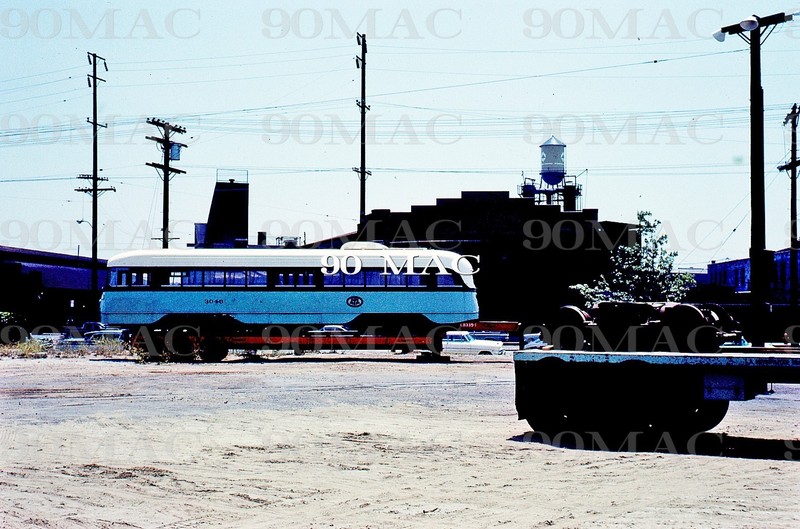 LAMTA. PCC CAR 3046. Vernon Yard (CA). Original Slide 1964. TO CAIRO!!!