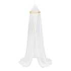 Ciel de Lit Bordure Dorée "Liberty" 40x230cm Blanc