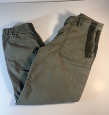 Anthropologie Olive Green Utility Jogger Pants Women  s Size 8 Casual Cargo Style