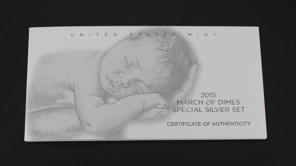 2015 March of Dimes Special Silver Proof Set 3 Silver Coins~ - Image 3 of 4