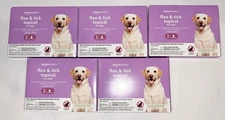 Amazon Basics Flea & Tick Topical For Large Dogs 5 Boxes Sealed. 15 Treatments!