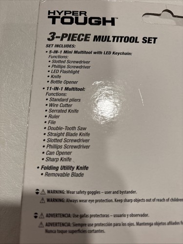 Set multiutensile 3 pezzi Hyper Tough nuovo - Foto 5 di 5
