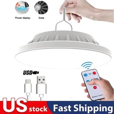 Solar Hanging Light Camping Outdoor Light Lamp Lantern Rechargeable With Remote