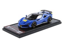 BBR 1/43 Ferrari SF90 XX Stradale Resin Model Car Azzurro Dino Blue