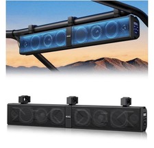 34 Inch UTV Sound Bar, ATV SoundBar Bluetooth with RGB Lighting, IP66 Waterpr...