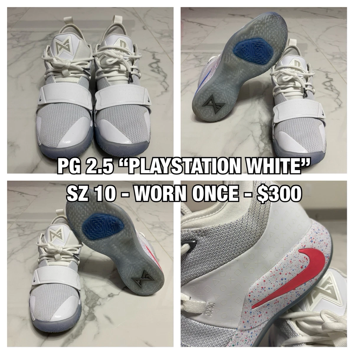 Preços baixos em Nike PlayStation x PG 2.5 White | eBay
