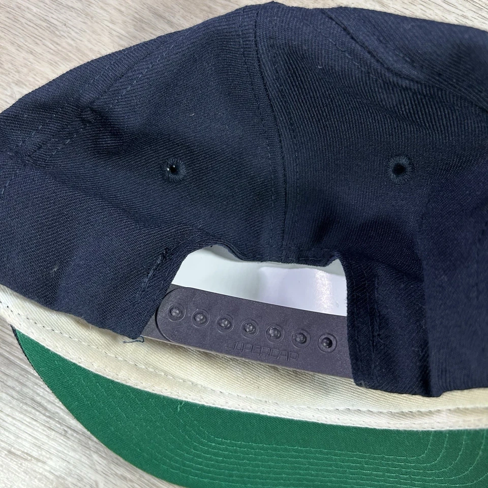 VTG 80s Arizona Wildcats Script Snapback Hat College Twins Blue Wool Cap - Image 2 of 4