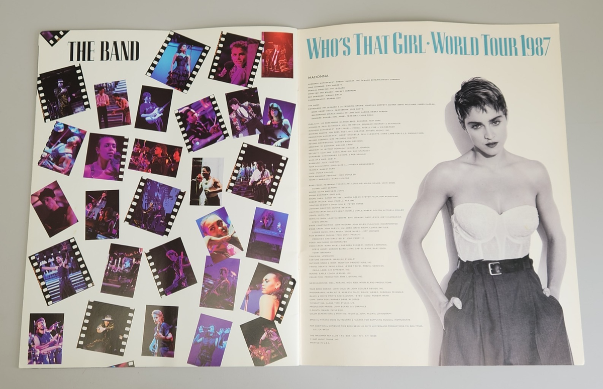 Vintage Madonna Who's That Girl World Tour 1987 Program Book 14