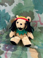 Grateful Dead Dancing Bean Bear DREAD HEAD Liquid Blue 7" RETIRED VTG Dreadhead