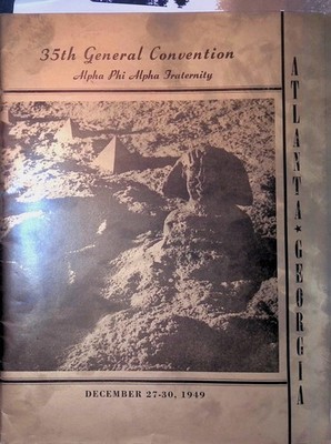 1949 Alpha Phi Alpha 35th Convention Program Atlanta GA Black Fraternal