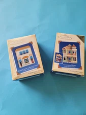 Hallmark Victorian Home, #22 & Barber Shop, #21 - Nostalgic Houses and Shops