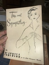 1954 Playbill TEA AND SYMPATHY Joan Fontaine Anthony Perkins  Bagged